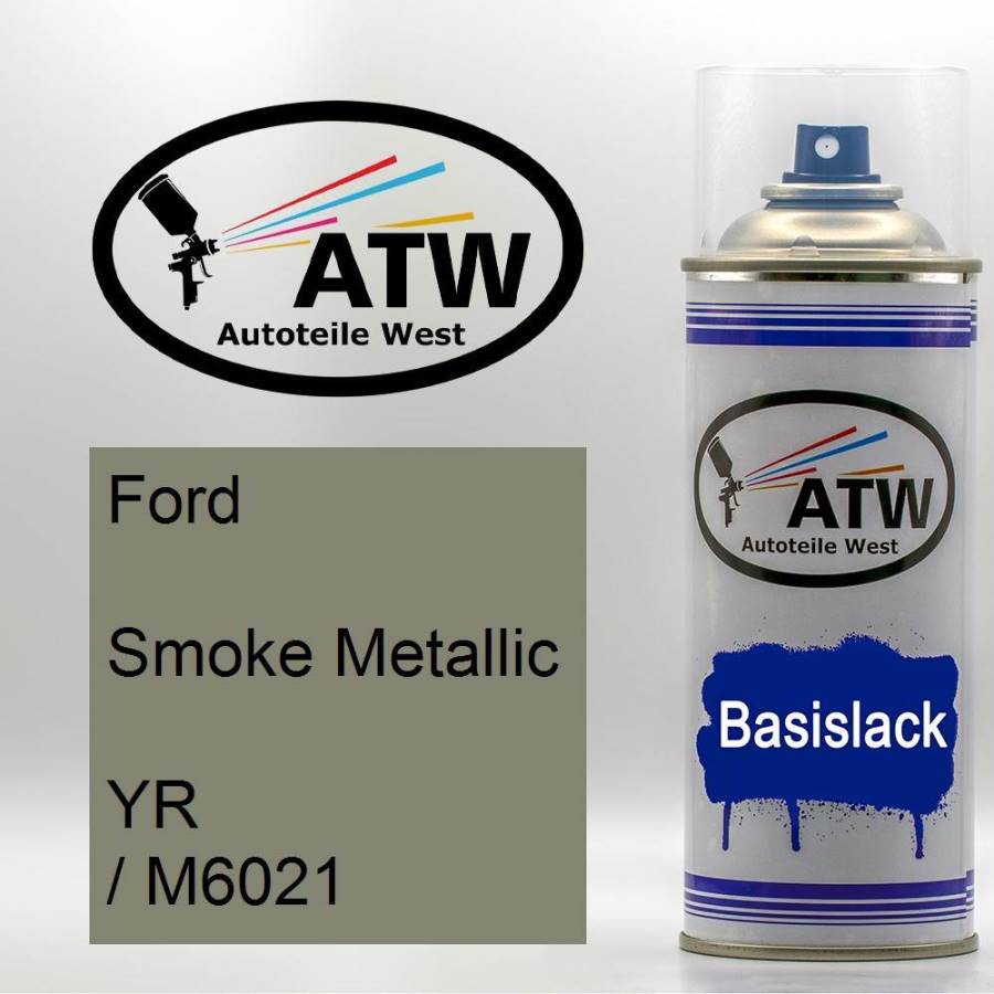 Ford, Smoke Metallic, YR / M6021: 400ml Sprühdose, von ATW Autoteile West.